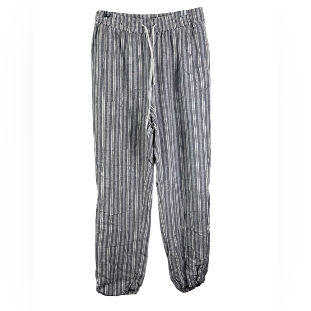 Rails linen blamed  Striped blue and White jogger style pants